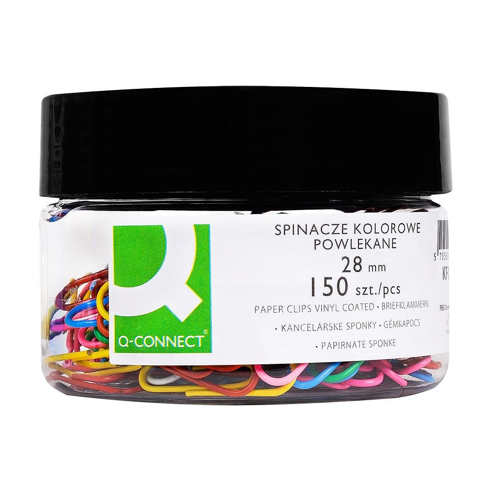 Скрепки "Q-Connect", 28 мм, 150 шт, ассорти