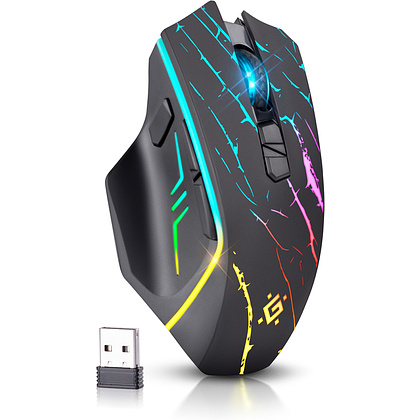 Мышь Defender "URAN GM-503", беспроводная, 1200-3200  dpi, 8 кнопок, черный - 5