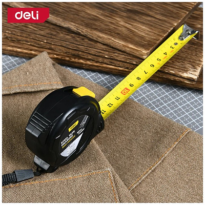 Рулетка Deli YS EDL9005P, 5 м х 19 мм, желтый, черный - 3
