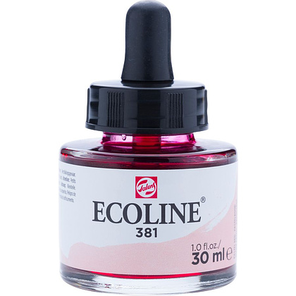 Жидкая акварель "ECOLINE", 381 красный пастельный, 30 мл