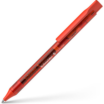 Ручка гелевая автоматическая "Fave Gel", 0.7 мм, красный, стерж. красный