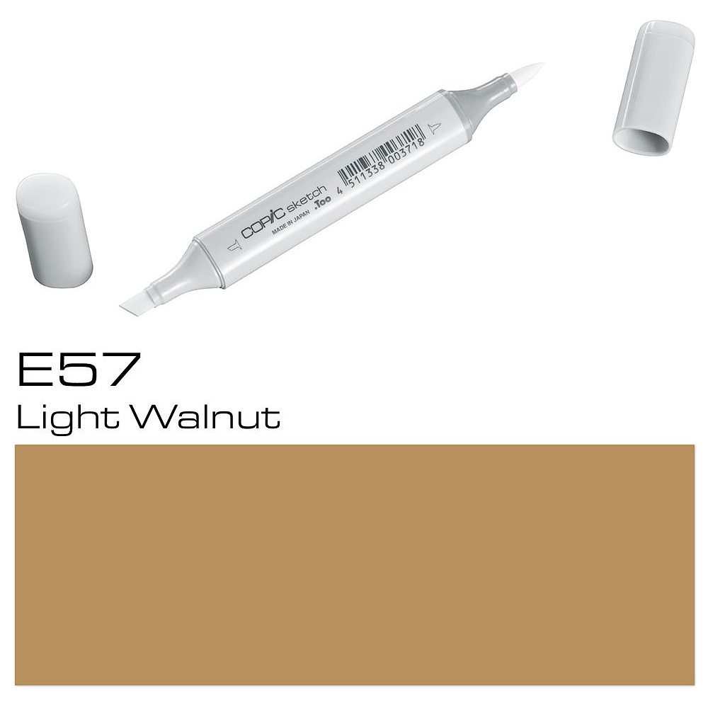 Маркер перманентный "Copic Sketch", E-57 светлый орех