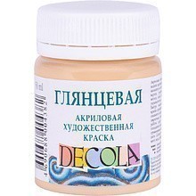 Краска акриловая глянцевая "Декола", 50 мл., банка