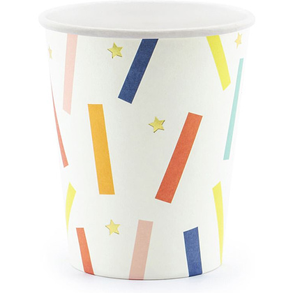 Стакан бумажный "Happy Birthday", 6 шт, 200 мл