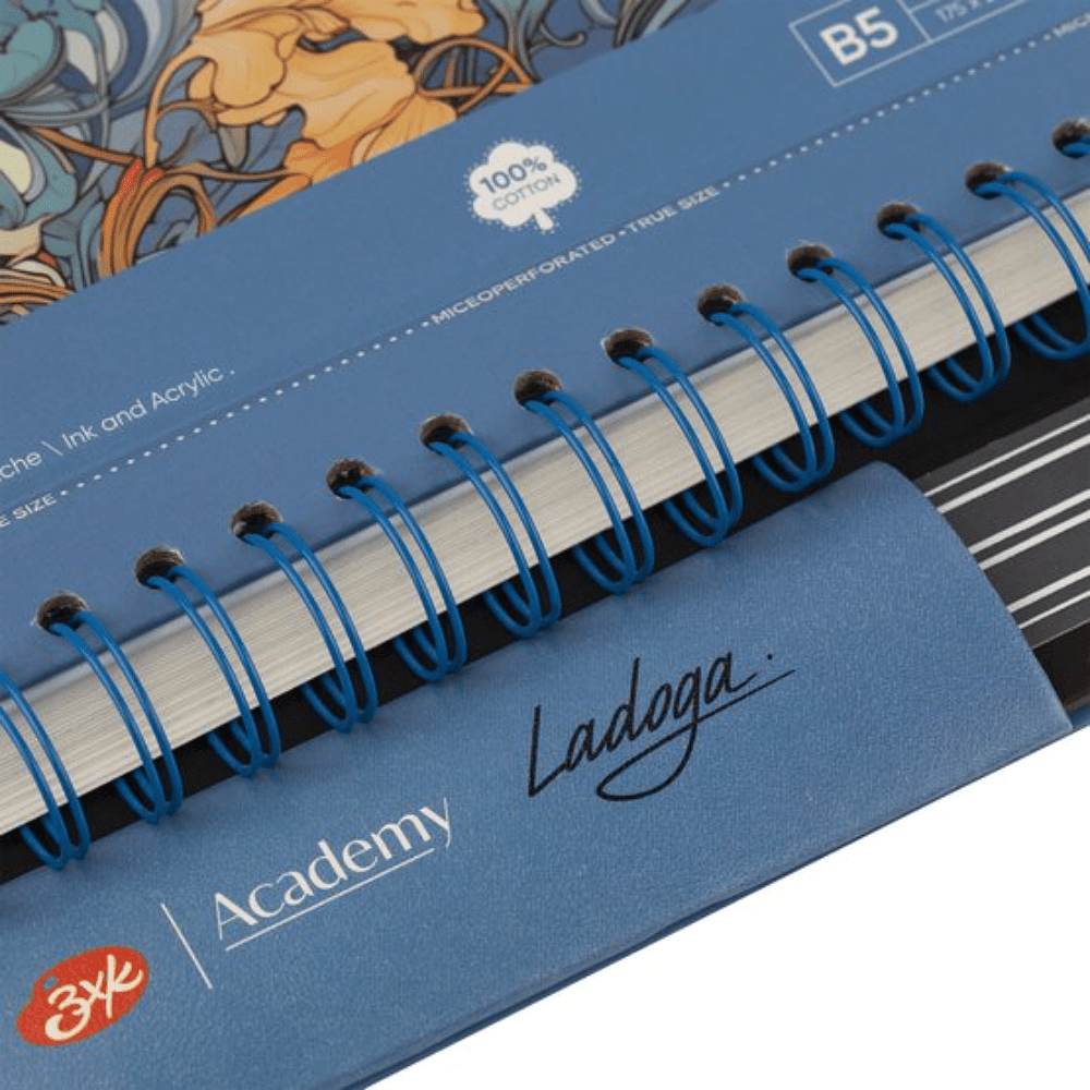 Скетчбук для акварели "Ладога", 17,5х25 см, 20 листов, синий - 7