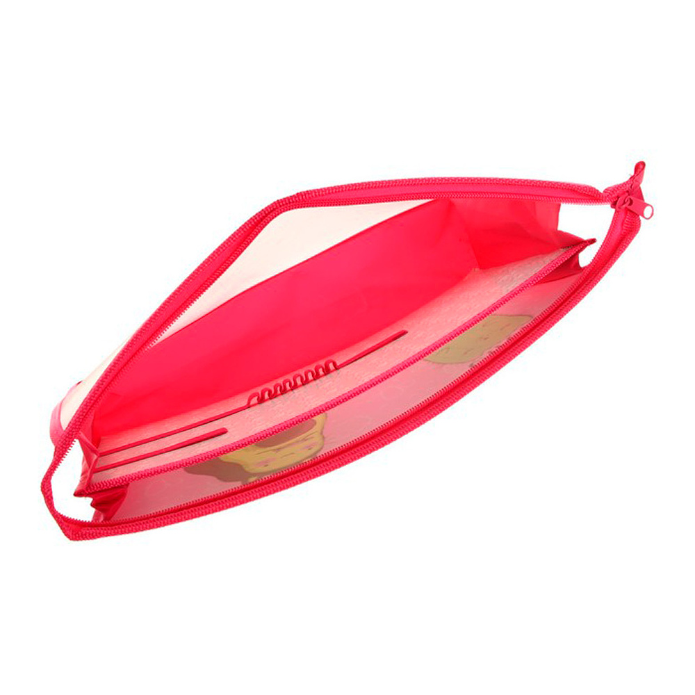 Папка для труда "Кот-авокадо", А4, на молнии, пластик, розовый - 3