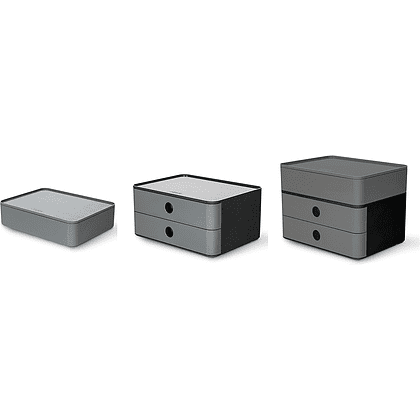 Блок из 2-х лотков закрытый "Allison", серый - 3