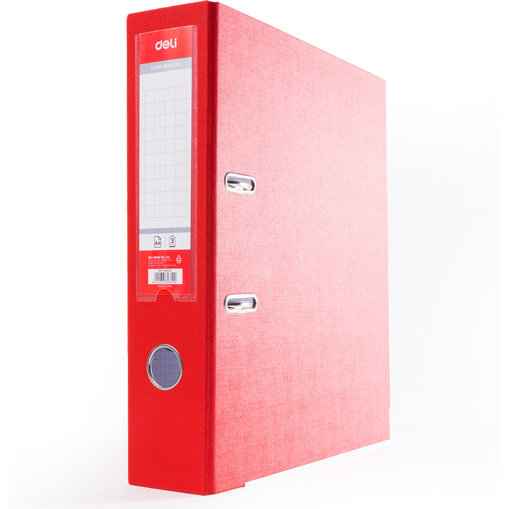 Папка регистратор "Deli", А4, 75 мм, ассорти, -50% - 3