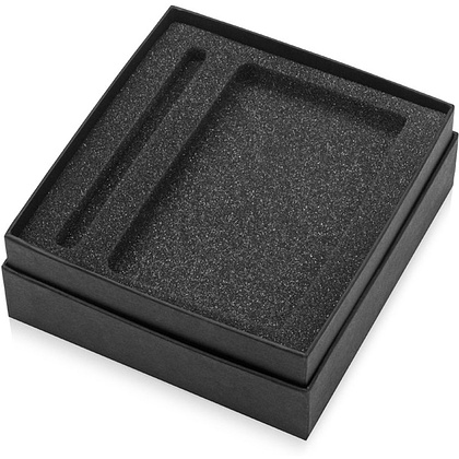 Коробка подарочная "Smooth M" для ручки и блокнота A6, черный - 2