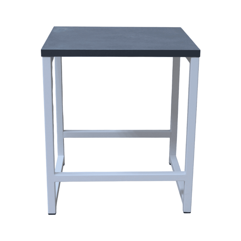 Табурет RION ALLERD, металл, ЛДСП, белый муар, Металл Бруклин - 2