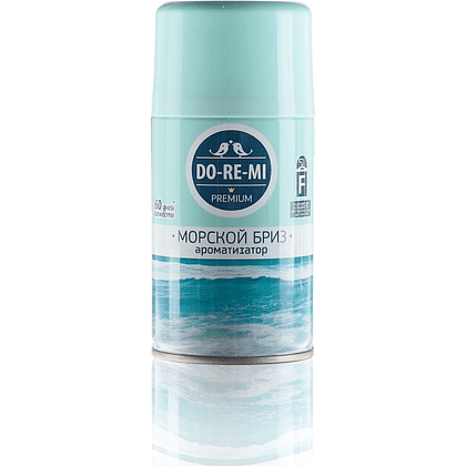 Освежитель воздуха "До-Ре-Ми Премиум" сменный баллон, 250 мл, дыхание моря