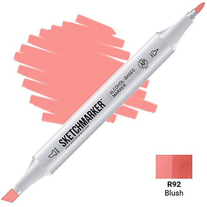 Маркер перманентный двусторонний "Sketchmarker", R92 румянец