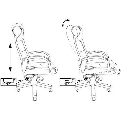 Кресло для руководителя "Бюрократ T-9928WALNUT/ECO", металл, дерево, экокожа, черный - 7