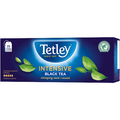 Чай "Tetley" Intensive Black, 25 пакетиков x2 г, черный