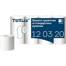 Бумага туалетная Tellus Премиум TP4, 8 рулонов, 23 м, 2 слоя