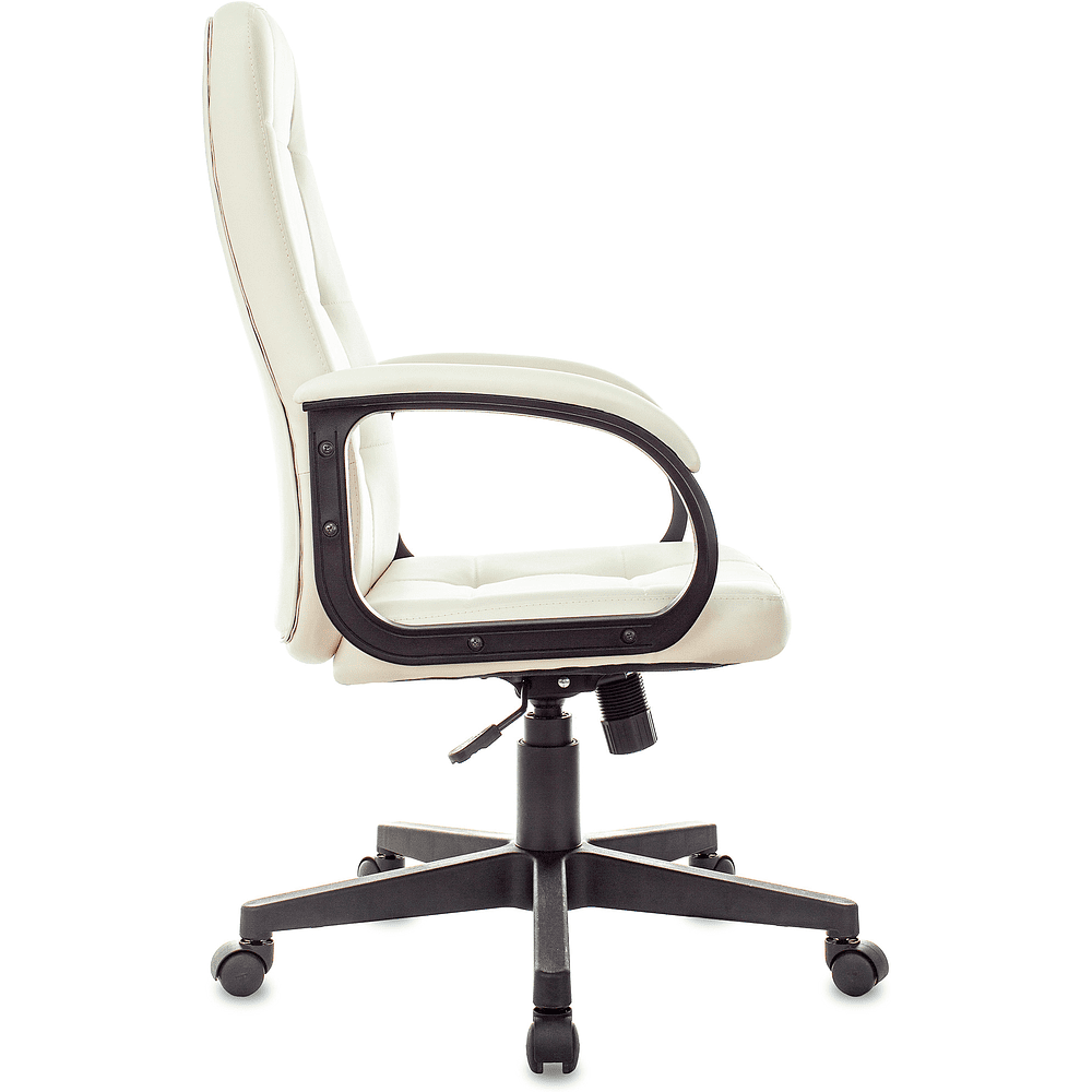 Кресло для руководителя Бюрократ "CH 002", экокожа, пластик, слоновая кость - 3