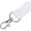 Тесьма с карабином для бейджа "839122", белый - 2