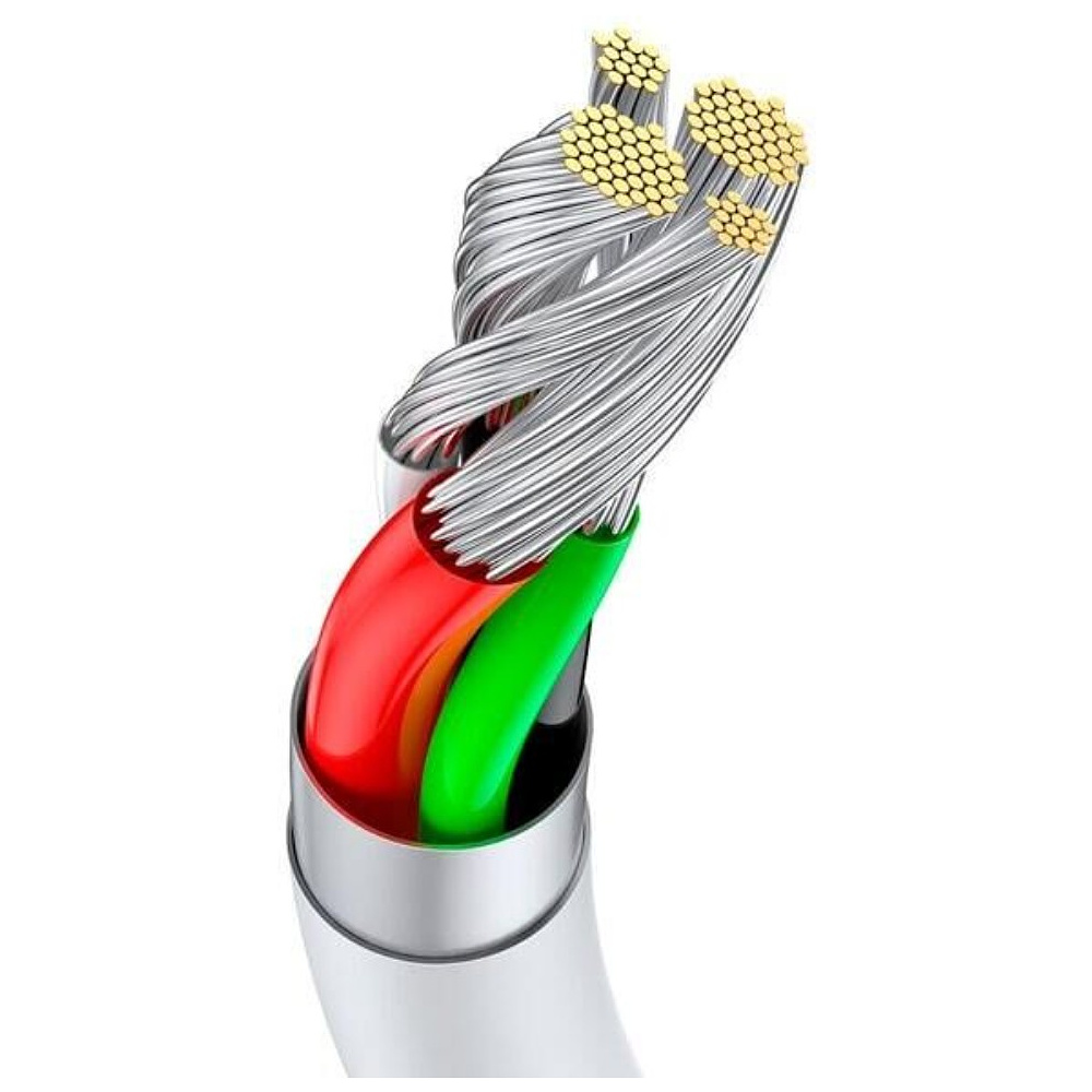 Кабель Baseus "CATYS-A02", 2 м, белый - 4
