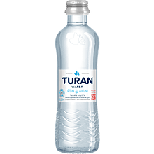 Вода минеральная питьевая "Тuran", негазированная, 0.25 л, стеклянная бутылка