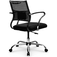 Кресло компьютерное ErgoLife Sit Air M4-290K, ткань,сетка, черный