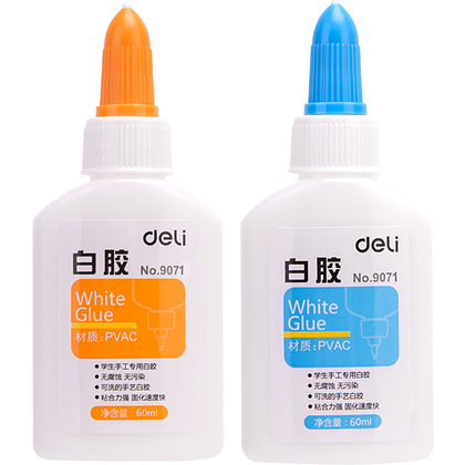 Клей ПВА Deli "9071", 60 мл, ассорти