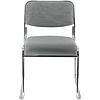 Стул для посетителей EVERPROF "Fix", ткань, металл, темно-серый - 2