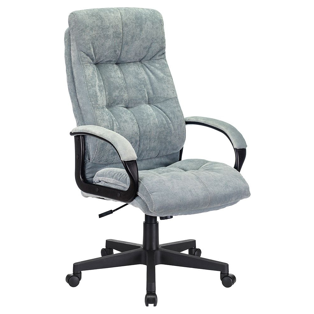 Кресло для руководителя Бюрократ CH-824 серо-голубой Light-28, ткань, пластик