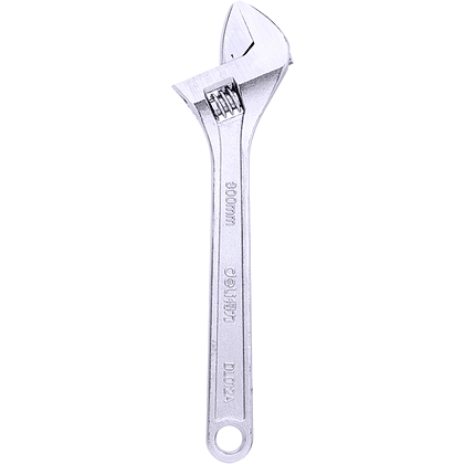 Ключ разводной Deli "EDL012A", 300 мм, серебристый