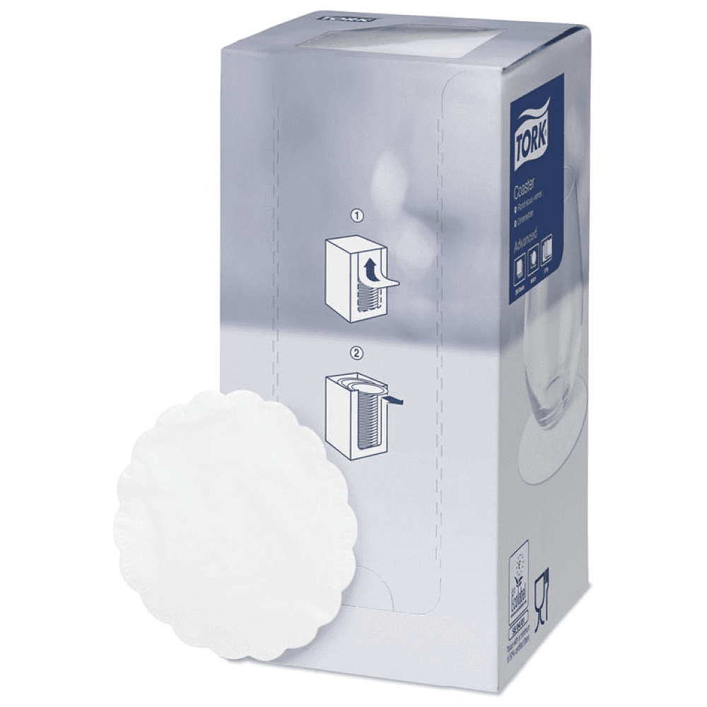 Коастер Tork, 250 шт, белый (474474)