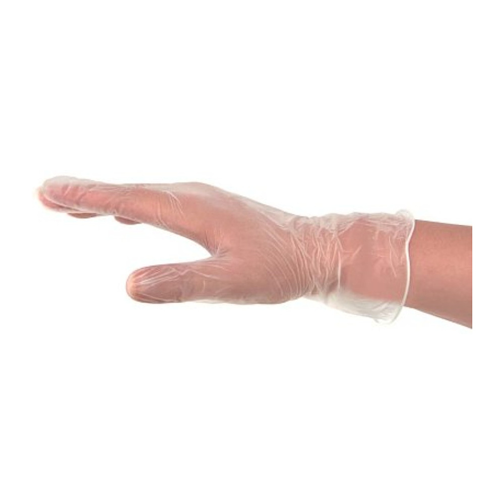 Перчатки виниловые Zaubex, одноразовые, р-р S, 100 шт/уп, прозрачный - 2
