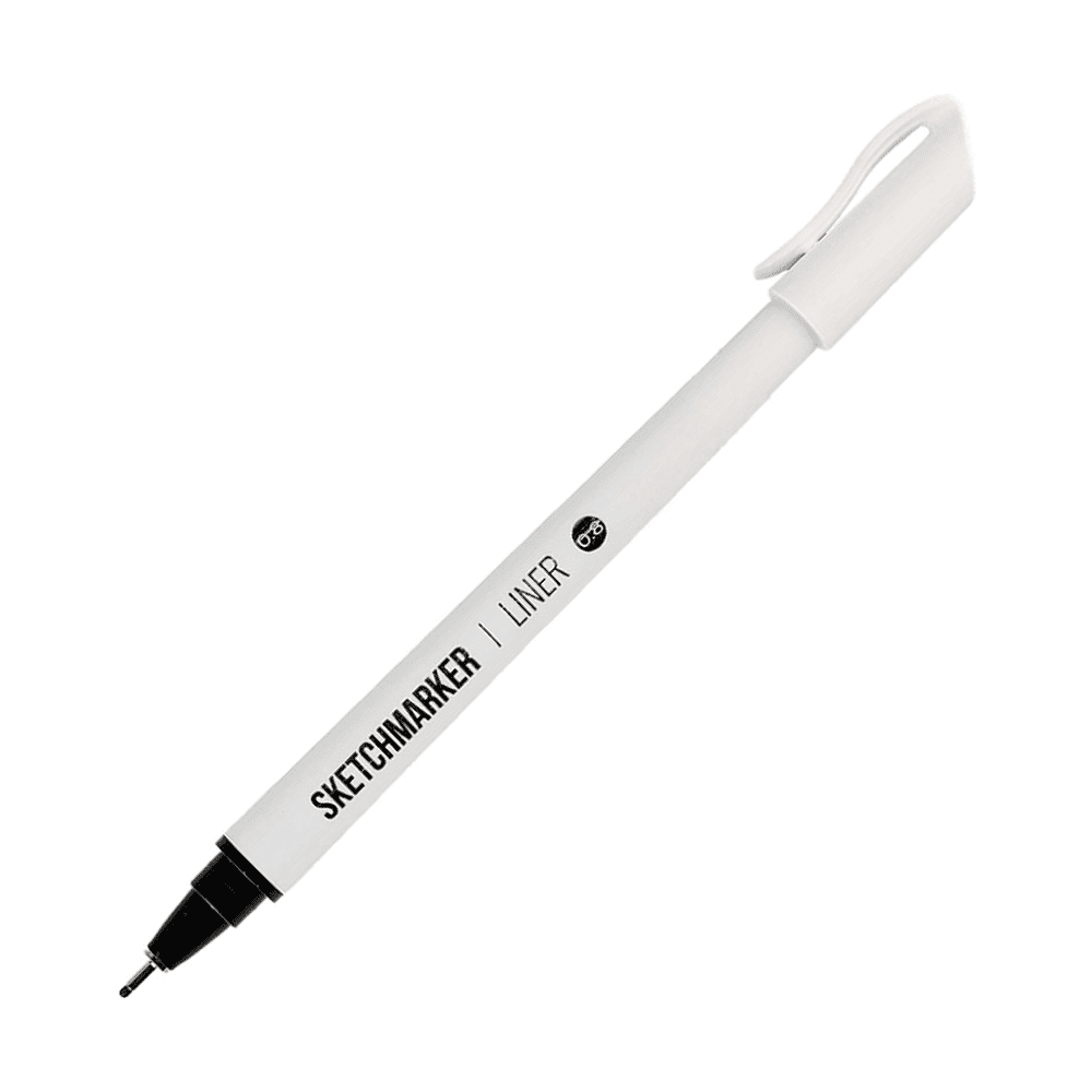 Ручка капиллярная "Sketchmarker", 0.8 мм, лайнер, черный