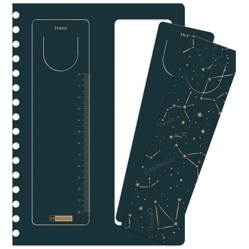 Ежедневник датированный "Constellations" на 2027 год, A5, на резинке, зеленый - 4