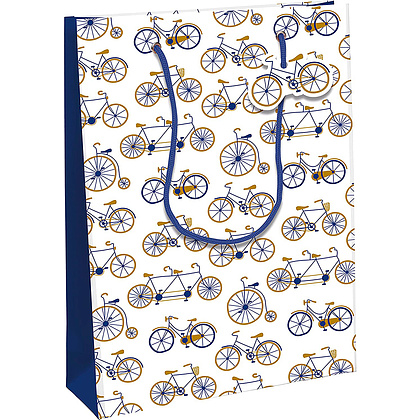 Пакет бумажный подарочный "Kraft. Bike", 26.5x14x33 см