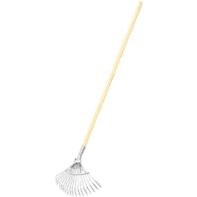 Грабли веерные проволочные с черенком