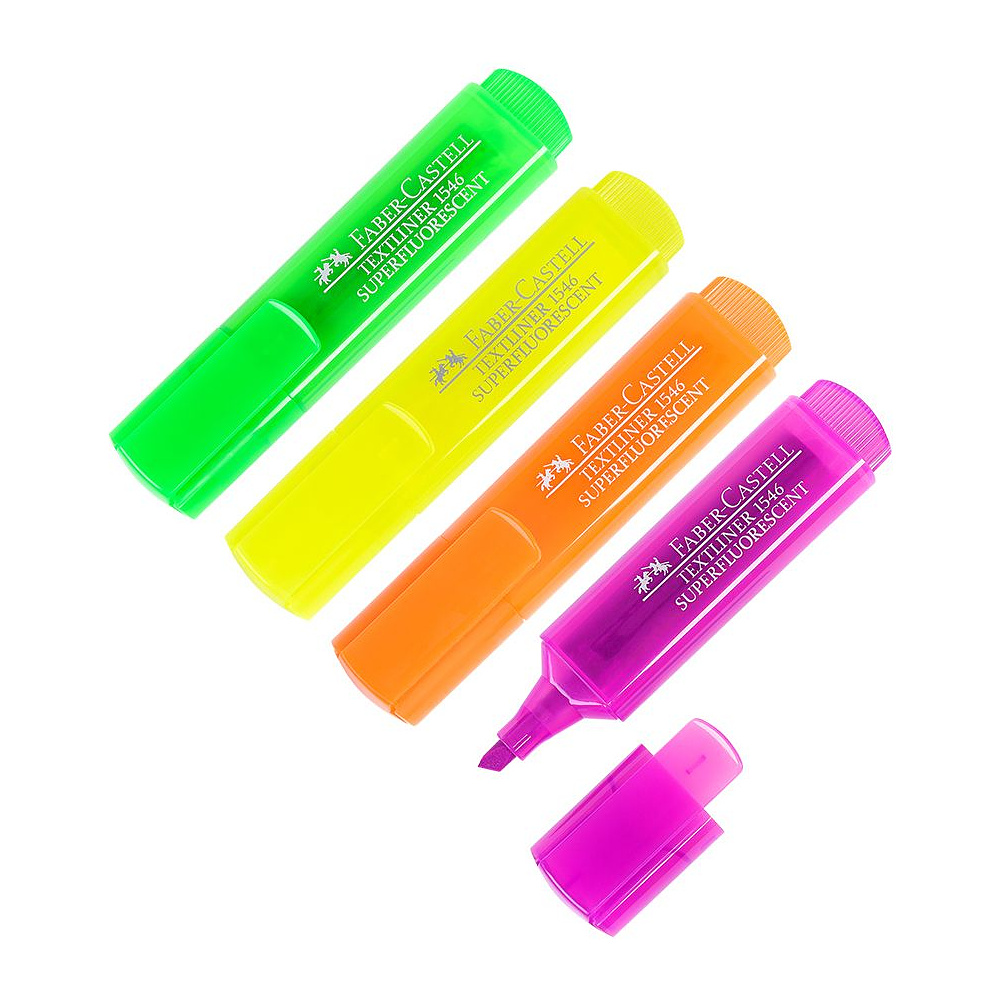 Набор текстовых флуоресцентных маркеров "Textliner", 4 шт, ассорти - 2