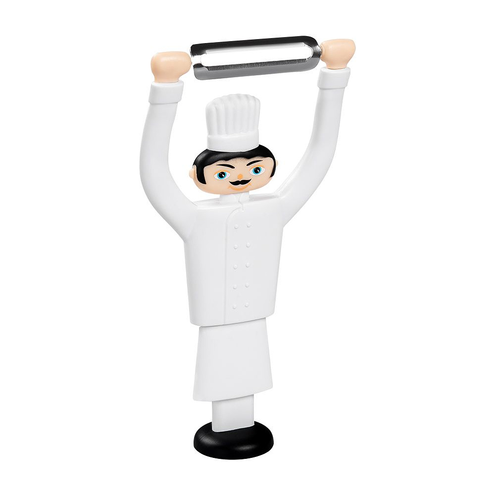 Нож для чистки овощей и фруктов "Eplu'chef", металл, пластик, белый