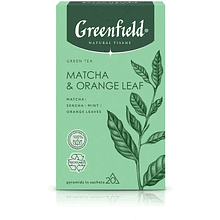 Чай "Greenfield" Tisane Matcha&Orange Leaf, 20 пакетиков x 1.8 г, зеленый