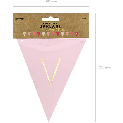 Гирлянда подвесная "Valentines", 2.1 м, разноцветный - 5