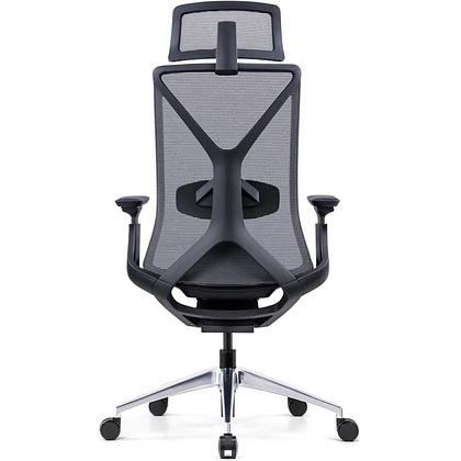 Кресло для руководителя SitZone E-YR-001A-P1-BK сетка/ткань, черный - 5