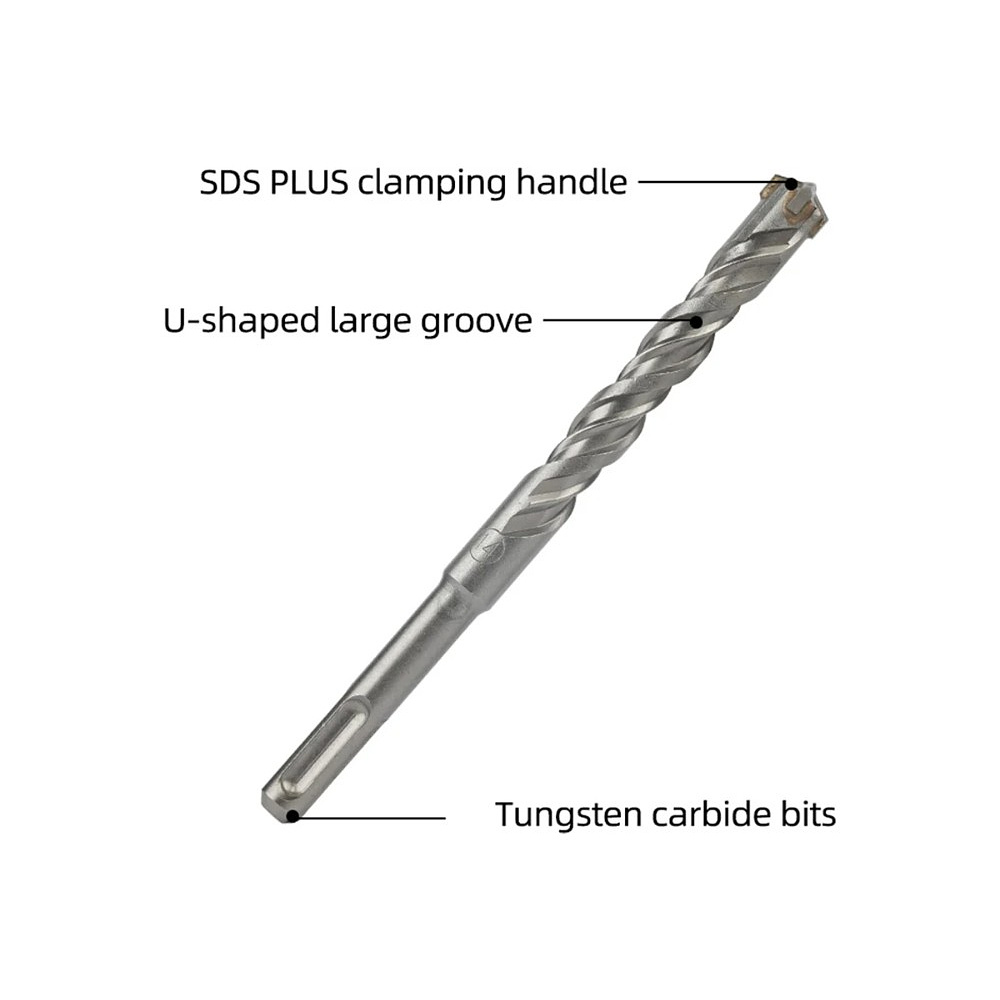 Бур по бетону Deli YS EDH-YCZ16014-E1, 14x160 мм, X-Tip, SDS-PLUS - 11