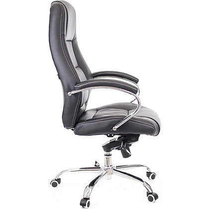 Кресло для руководителя "Kron", экокожа, металл, черный - 3