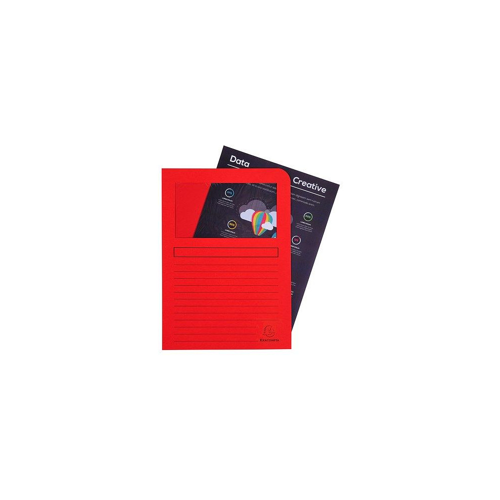 Папка-уголок c окном "Forever", A4, 160 мк, картон, ассорти - 2