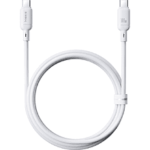 Кабель Baseus P10377704213-00, Silky Series Fast Charging Cable, Type-C to Type-C 100W, 1 м, Moon White