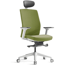 Кресло для руководителя "Bestuhl J2", белая рама