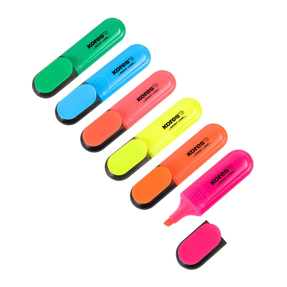 Набор текстовых маркеров "Bright Liner", 6 шт., ассорти - 2