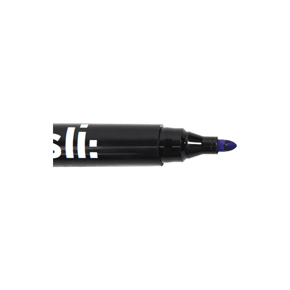 Маркер перманентный "Yesli", синий - 4