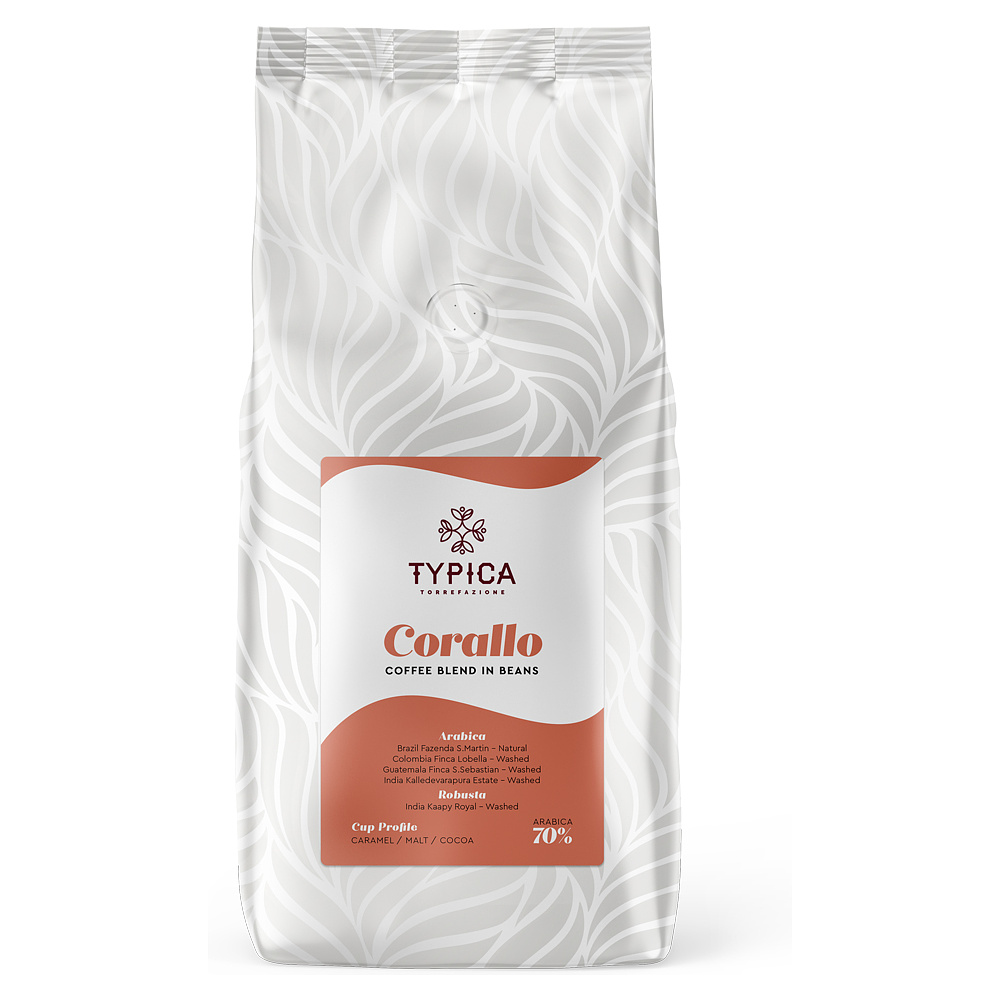 Кофе "Typica" Corallo, зерновой, 1000 г