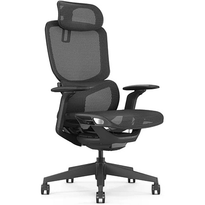 Кресло компьютерное SitZone E-JX-001А, сетка, пластик, черный
