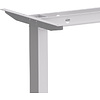 Стол с электроприводом WellDesk Basic 1300x675х18 белый/дуб термо черно-коричневый (9191460+9178193) - 4