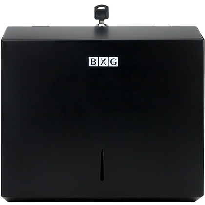 Диспенсер BXG-PD-5003B для полотенец листовых, металл, черный, матовый